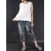 Women Vintage Sleeveless Pure Color Tank Tops Women Vintage Sleeveless Pure Color Tank Tops