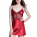 Simulation Silk Sling Sexy Back Women Lingerie Transparent Lace Sleepwear Simulation Silk Sling Sexy Back Women Lingerie Transparent Lace Sleepwear