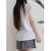 Women Sleeveless Solid Color Loose Vintage Tank Tops Women Sleeveless Solid Color Loose Vintage Tank Tops