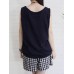 Women Sleeveless Solid Color Loose Vintage Tank Tops Women Sleeveless Solid Color Loose Vintage Tank Tops