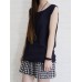 Women Sleeveless Solid Color Loose Vintage Tank Tops Women Sleeveless Solid Color Loose Vintage Tank Tops