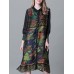 Plus Size Turn-down Collar Ruffle Hem Floral Dresses Plus Size Turn-down Collar Ruffle Hem Floral Dresses