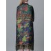 Plus Size Turn-down Collar Ruffle Hem Floral Dresses Plus Size Turn-down Collar Ruffle Hem Floral Dresses
