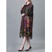 Plus Size Turn-down Collar Ruffle Hem Floral Dresses Plus Size Turn-down Collar Ruffle Hem Floral Dresses