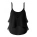 Casual Women Chiffon Sleeveless Irregular Hem Strap Tops Casual Women Chiffon Sleeveless Irregular Hem Strap Tops