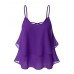 Casual Women Chiffon Sleeveless Irregular Hem Strap Tops Casual Women Chiffon Sleeveless Irregular Hem Strap Tops