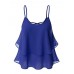 Casual Women Chiffon Sleeveless Irregular Hem Strap Tops Casual Women Chiffon Sleeveless Irregular Hem Strap Tops