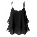 Casual Women Chiffon Sleeveless Irregular Hem Strap Tops Casual Women Chiffon Sleeveless Irregular Hem Strap Tops