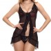 Front Cardigan Sexy Sling Nightdress Floral Lace Lovely Bowknot Sleepwear Front Cardigan Sexy Sling Nightdress Floral Lace Lovely Bowknot Sleepwear