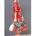Plus Size Silk A-Line Short Sleeve Chinese Style Dress Plus Size Silk A-Line Short Sleeve Chinese Style Dress