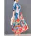 Plus Size Silk A-Line Short Sleeve Chinese Style Dress Plus Size Silk A-Line Short Sleeve Chinese Style Dress