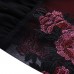 Transparent Mesh Lace Embroidery Floral Nightgown Transparent Mesh Lace Embroidery Floral Nightgown
