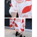 Elegant Women Floral Print O-neck A-line Dress Elegant Women Floral Print O-neck A-line Dress