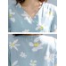 Vintage Floral Print V-neck Flared Sleeves Pleated Dress M-5XL Vintage Floral Print V-neck Flared Sleeves Pleated Dress M-5XL