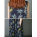 Cotton Sleeveless V-neck Pineapple Pattern Beach Dress Cotton Sleeveless V-neck Pineapple Pattern Beach Dress