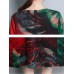 Floral Print O-neck Half Sleeve Dress Floral Print O-neck Half Sleeve Dress
