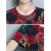 Floral Print Short Sleeve Pocket Dress Floral Print Short Sleeve Pocket Dress