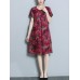 Floral Print Short Sleeve Pocket Dress Floral Print Short Sleeve Pocket Dress