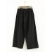 Women Casual Solid Elastic Waist Cotton Wide Leg Pants Women Casual Solid Elastic Waist Cotton Wide Leg Pants