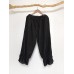 Women Casual Elastic Waist Harem Lace Hem Pants Women Casual Elastic Waist Harem Lace Hem Pants
