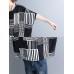 Casual Women Cotton Linen Loose Plaid Batwing Sleeve Shirts Casual Women Cotton Linen Loose Plaid Batwing Sleeve Shirts