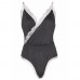 Deep Plunge Lace-trim Sleeveless One Pieces Sleepwear Deep Plunge Lace-trim Sleeveless One Pieces Sleepwear