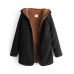 Women Casual Fleece Warm Winter Hooded Two-Face Coats Women Casual Fleece Warm Winter Hooded Two-Face Coats