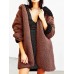 Women Casual Fleece Warm Winter Hooded Two-Face Coats Women Casual Fleece Warm Winter Hooded Two-Face Coats