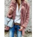 Women Pure Color Fleece Warm Thicken Winter Casual Coats Women Pure Color Fleece Warm Thicken Winter Casual Coats