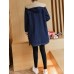Women Casual Long Sleeve Pockets Fleece Thicken Denim Coats Women Casual Long Sleeve Pockets Fleece Thicken Denim Coats