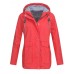 Casual Women Pure Color Outdoor Zipper Button Jacket with Big Pockets Casual Women Pure Color Outdoor Zipper Button Jacket with Big Pockets