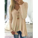 S-5XL Casual Women Solid Color Deep V-Neck Irregular Hem Blouse S-5XL Casual Women Solid Color Deep V-Neck Irregular Hem Blouse