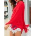 Women Pure Color Geometric Loose Knit Shawl Tassel Sweater Coats Women Pure Color Geometric Loose Knit Shawl Tassel Sweater Coats