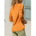 Pure Color Patchwork V-neck Long Sleeve T-shirts Pure Color Patchwork V-neck Long Sleeve T-shirts