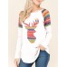 Vintage Women Long Sleeve Elk Printed O-Neck Loose T-Shirts Vintage Women Long Sleeve Elk Printed O-Neck Loose T-Shirts
