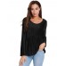 Metallic Ruffled Blouses Long-sleeved T-shirts Metallic Ruffled Blouses Long-sleeved T-shirts