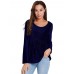 Metallic Ruffled Blouses Long-sleeved T-shirts Metallic Ruffled Blouses Long-sleeved T-shirts