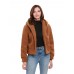 Women Fleece Solid Color Button Long Sleeve Hooded Coats Women Fleece Solid Color Button Long Sleeve Hooded Coats