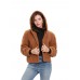 Women Fleece Solid Color Button Long Sleeve Hooded Coats Women Fleece Solid Color Button Long Sleeve Hooded Coats