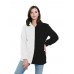 Women Fleece Patchwork Long Sleeve Hooded Zipper Sweatshirt Women Fleece Patchwork Long Sleeve Hooded Zipper Sweatshirt