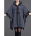 Elegant Women Cloak Shawl Hooded Crew Neck Cardigan Coats Elegant Women Cloak Shawl Hooded Crew Neck Cardigan Coats