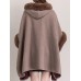 Women Cloak Shawl Hooded Crew Neck Cardigan Coats with Pockets Women Cloak Shawl Hooded Crew Neck Cardigan Coats with Pockets