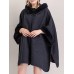 Women Cloak Shawl Hooded Crew Neck Cardigan Coats with Pockets Women Cloak Shawl Hooded Crew Neck Cardigan Coats with Pockets