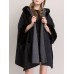 Women Cloak Shawl Hooded Crew Neck Cardigan Coats with Pockets Women Cloak Shawl Hooded Crew Neck Cardigan Coats with Pockets