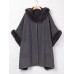 Women Cloak Shawl Hooded Crew Neck Cardigan Coats with Pockets Women Cloak Shawl Hooded Crew Neck Cardigan Coats with Pockets