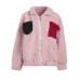 Casual Women Fleece Patchwork TurnDown Collar Long Sleeve Zipper Coats Casual Women Fleece Patchwork TurnDown Collar Long Sleeve Zipper Coats