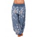 Casual Women Wide Leg Floral Print Trouser Pants Casual Women Wide Leg Floral Print Trouser Pants