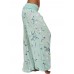 Casual Women Wide Leg Floral Print Trouser Pants Casual Women Wide Leg Floral Print Trouser Pants