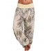 Women Casual Wide Leg Floral Print Trouser Pants Women Casual Wide Leg Floral Print Trouser Pants