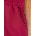Women Casual Pure Color High Waist Elastic Waist Pants Women Casual Pure Color High Waist Elastic Waist Pants